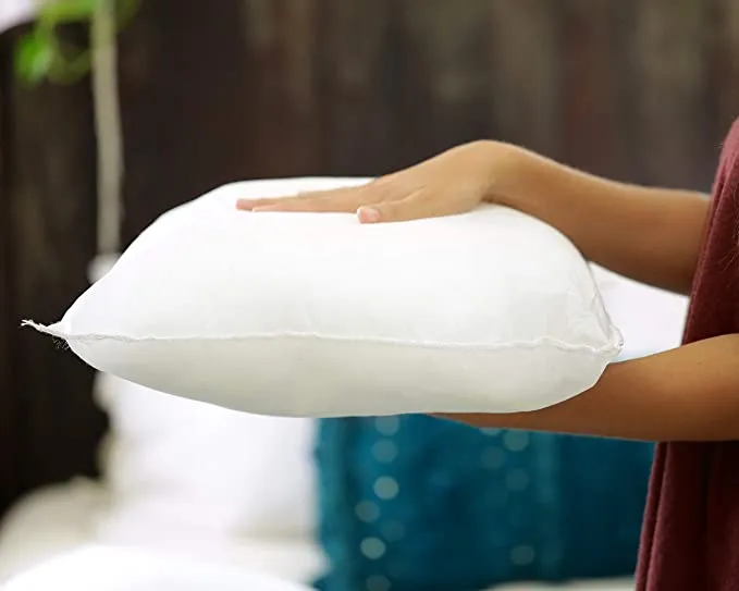 18 X 18 Premium Hypoallergenic Stuffer Pillow Inserts Sham Square Form Polyester, 18" L X 18" W, Standard/White Cushion
