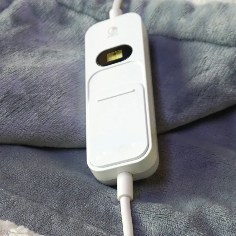 180*130cm 3 Heat Settings CE Certificate Soft Microplush 220V Electric Over Blanket