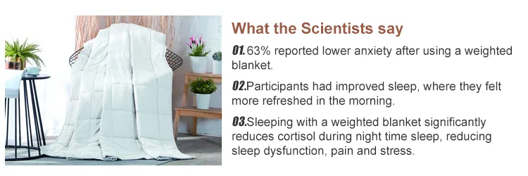 2021 Newest Hot Selling Custom Materials /Size/Weight Amazon Top Seller Sensory Weighted Blanket with Cover