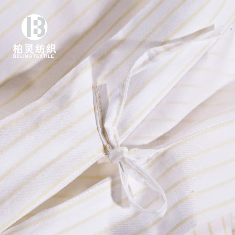 5 Star Hote Luxury 100% Cotton Yarn Dyed Percale Hotel Bedding White Duvet Cover Set Pillowcase Bed Sheet Linen T200 T300 T400