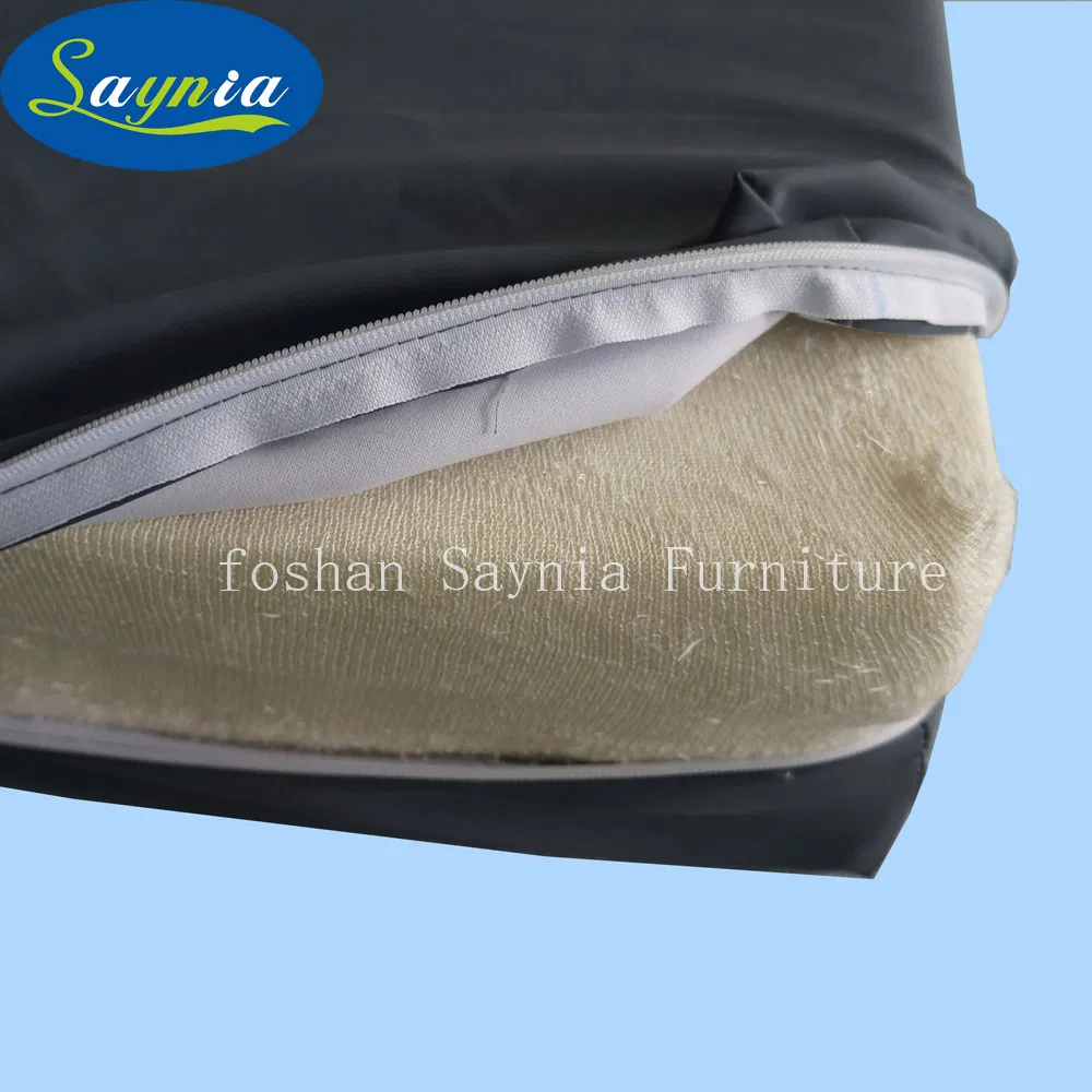 Blue PVC Waterproof High Density Foam Mattress with Zipper