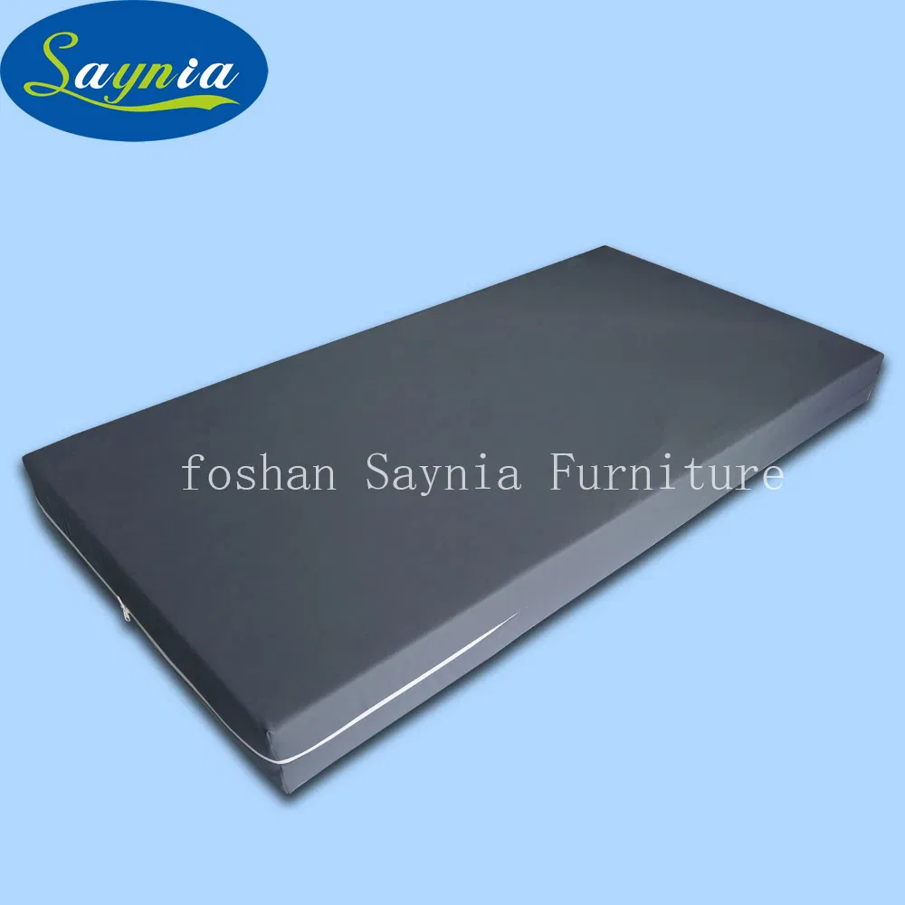 Blue PVC Waterproof High Density Foam Mattress with Zipper