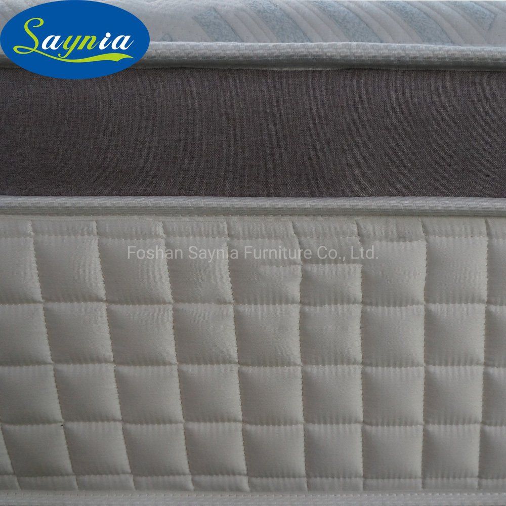 Certipur-Us Foam Bamboo and Carton Fiber Fabric 3 Zone Pocket Spring Mattress for Wholesaler