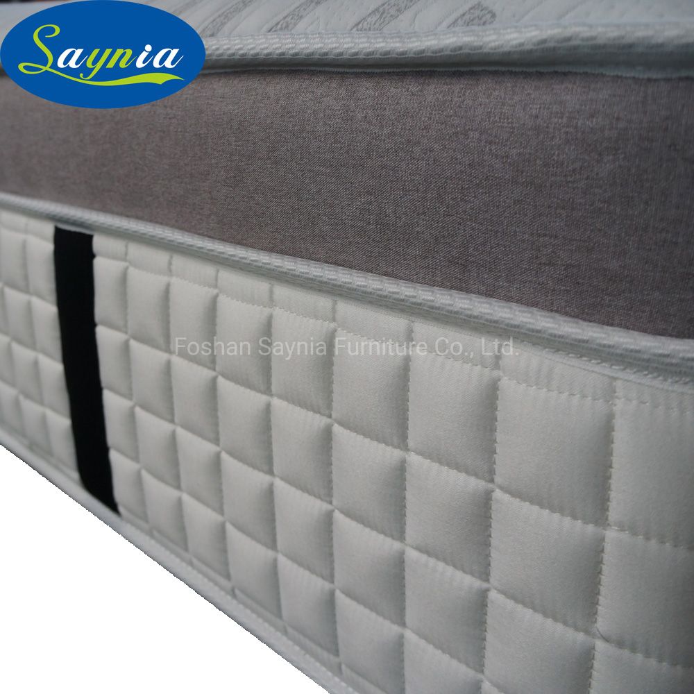Certipur-Us Foam Bamboo and Carton Fiber Fabric 3 Zone Pocket Spring Mattress for Wholesaler