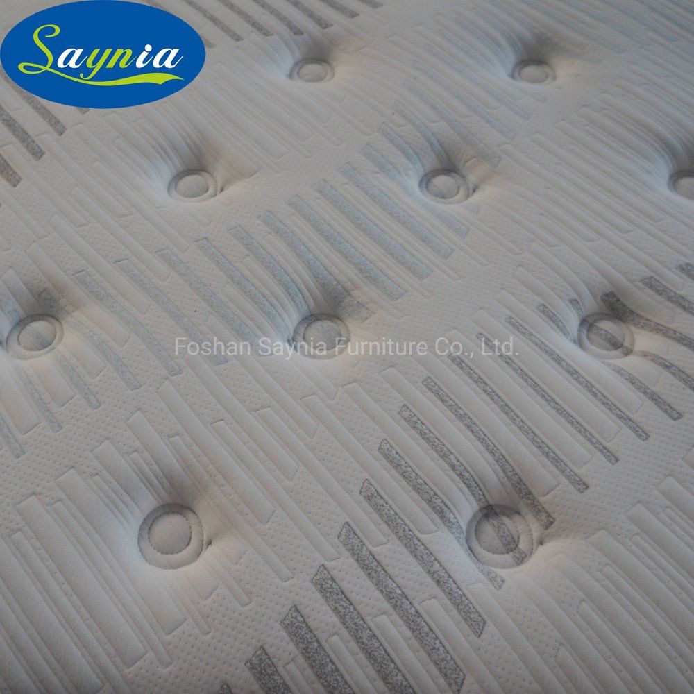 Certipur-Us Foam Bamboo and Carton Fiber Fabric 3 Zone Pocket Spring Mattress for Wholesaler