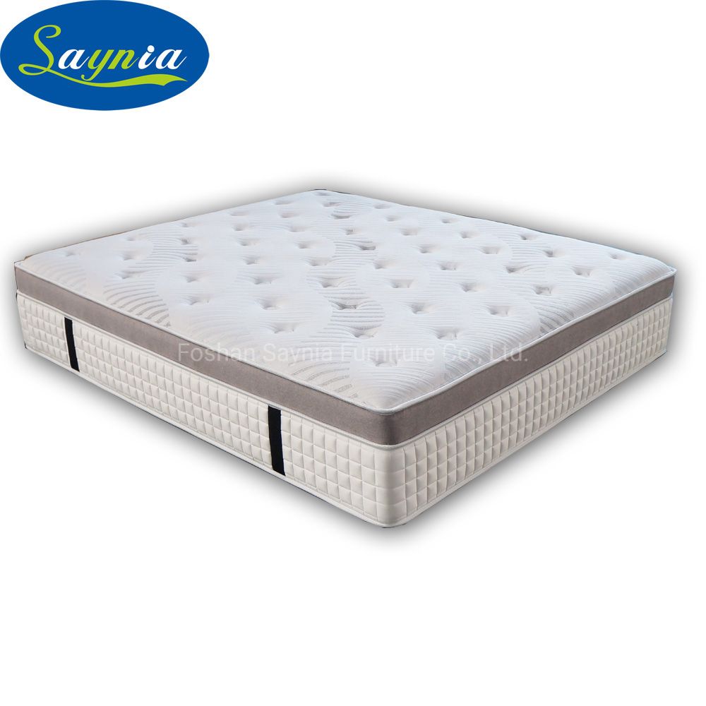 Certipur-Us Foam Bamboo and Carton Fiber Fabric 3 Zone Pocket Spring Mattress for Wholesaler
