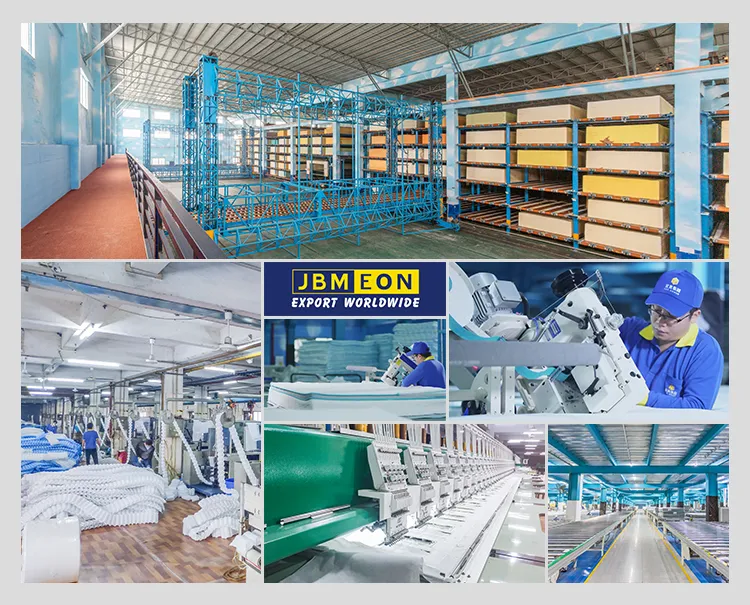 China Factory Customized 10" Medium Firm Smooth 3zone High Density Foam Mattress