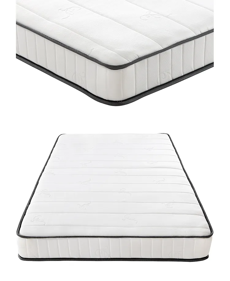 China Factory Customized 10" Medium Firm Smooth 3zone High Density Foam Mattress