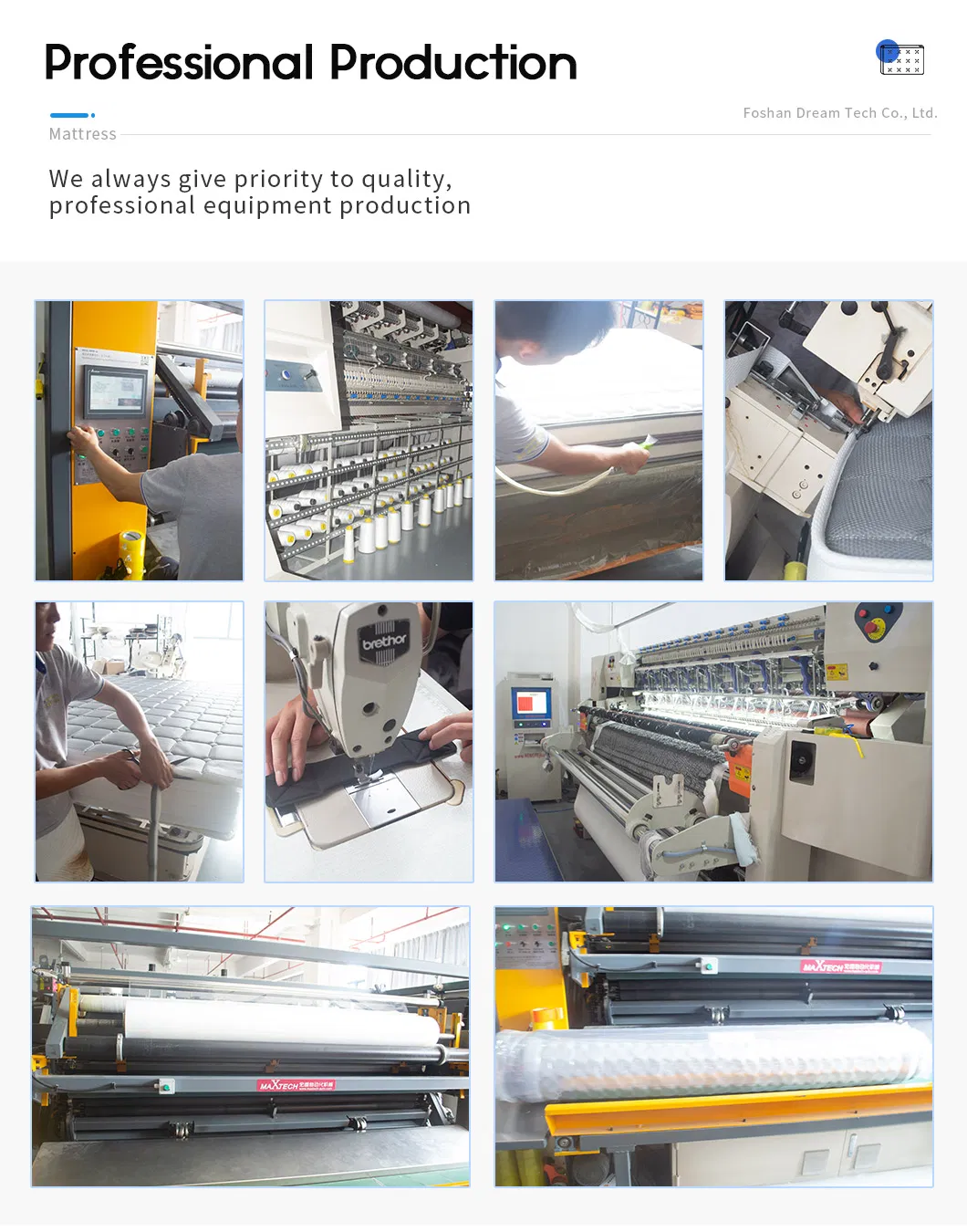 China Factory Modern Home Furniture King Size Double Bed Pocket Spring Foam Twin Mattress with Buffer Spring