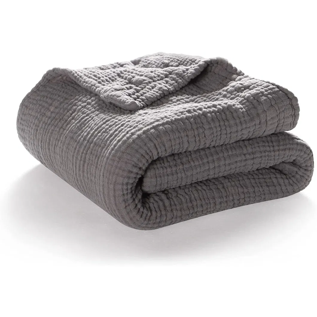 Cotton Muslin Swaddle Blankets for New Born Boys Girls