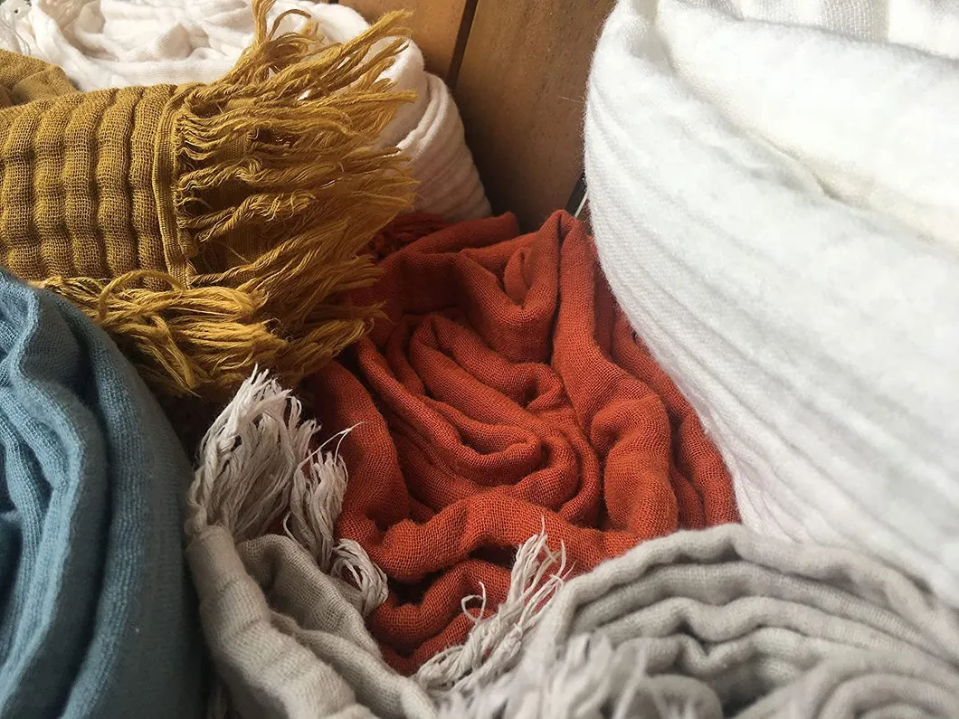 Cotton Muslin Swaddle Blankets for New Born Boys Girls