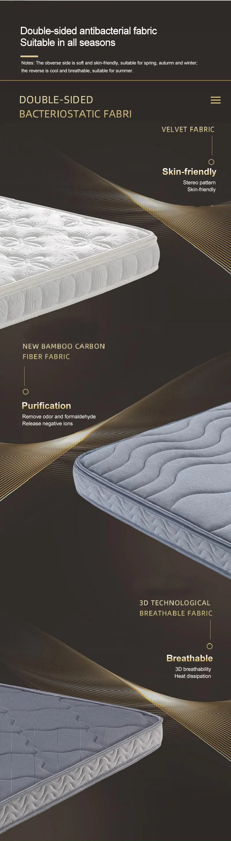 Dormitory Latex Bed Mattress Foldable Soft Fabric 8cm Single Bed