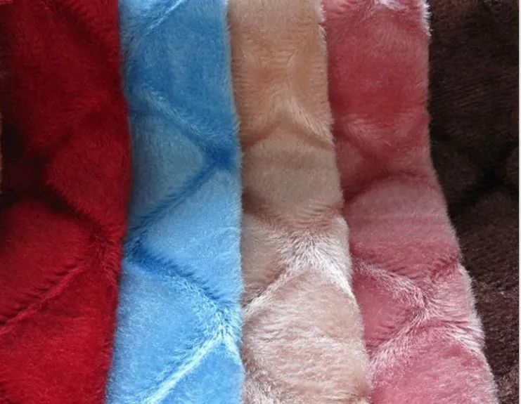Double Side Coral Flannel Mink Fleece Fabric Blanket
