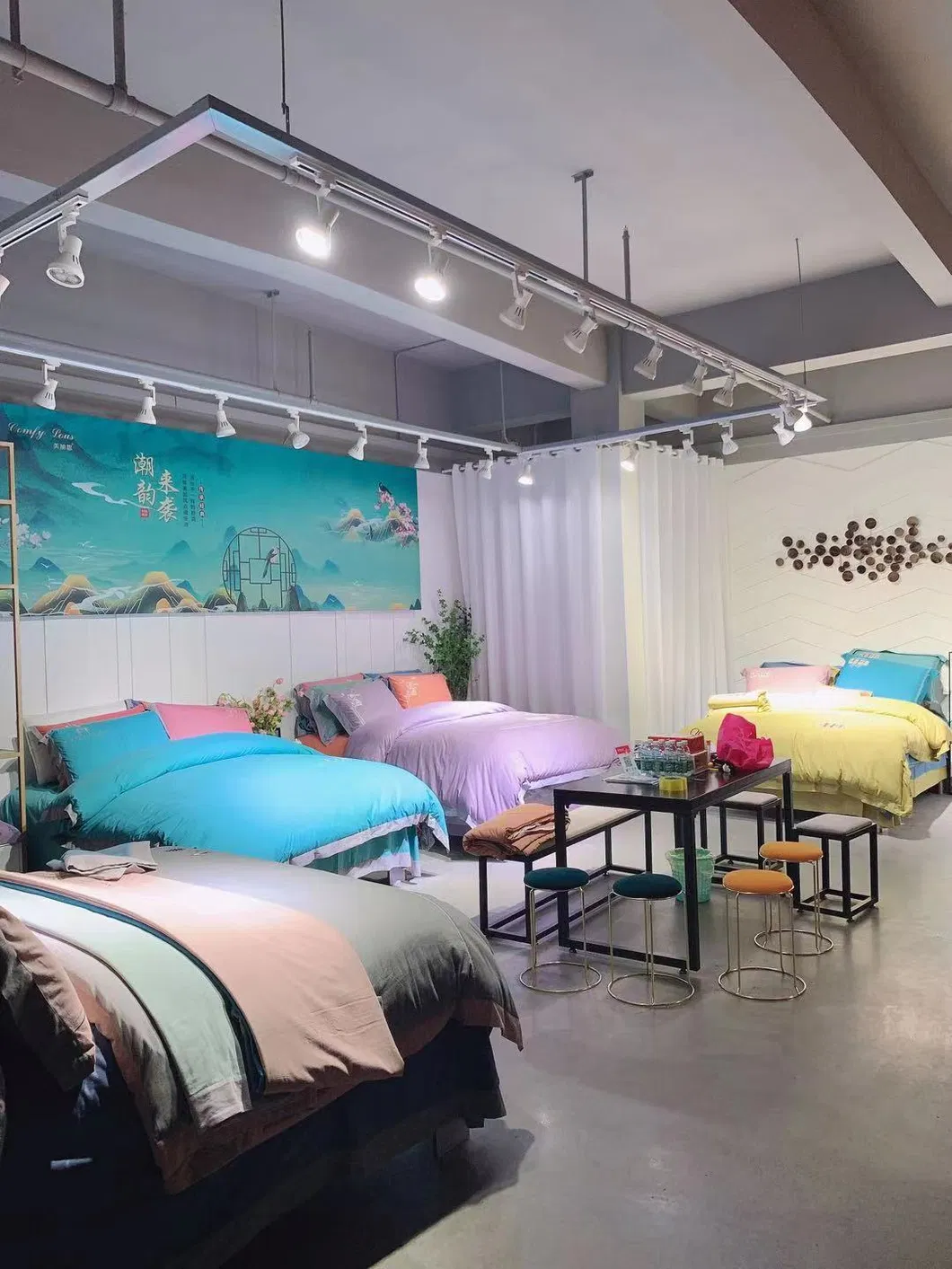 Factory Oulet 400tc Bamboo Antibacterial Fitted Bed Sheets Bedding Set