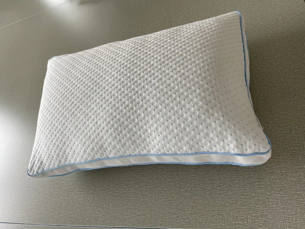 Hilton Hotel Custom Shaped Ergonomic Gel Cooling Polyurethane Sleep Bed Neck Shredded Memory Foam Pillow