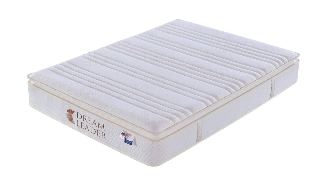 Hotel Bed Bedding Furniture Single Size Euro Top Pocket Spring Mattress