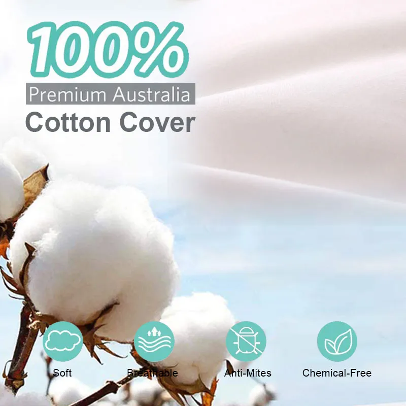 Hotel Linen Cotton Stuffer Hilton Pillow Ultra Soft Polyester Queen Size