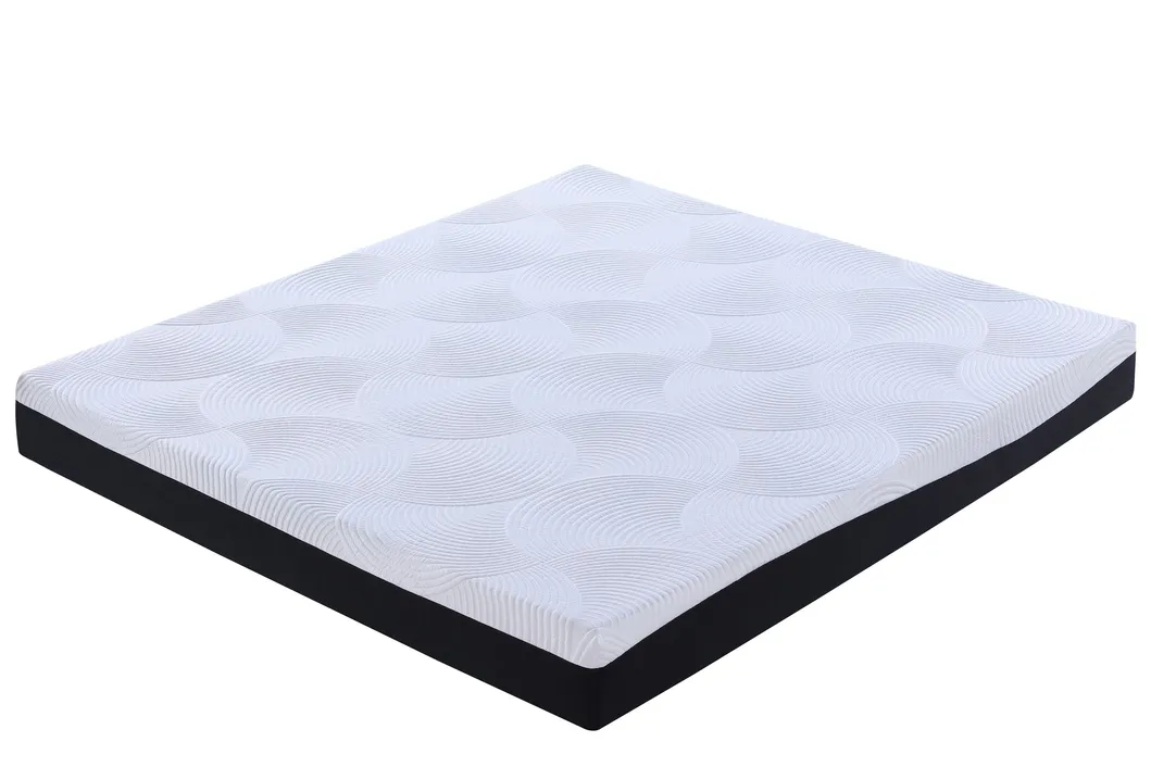 Ice Silk Fabric Cool Feeling Protector Soft Visco Latex Memory Foam Mattress Rolling-up in The Box Zippered Home Bed