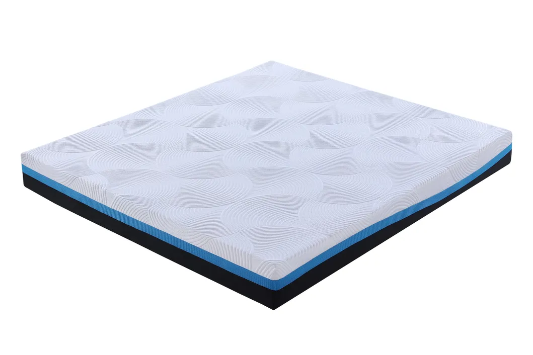 Ice Silk Fabric Cool Feeling Protector Soft Visco Latex Memory Foam Mattress Rolling-up in The Box Zippered Home Bed