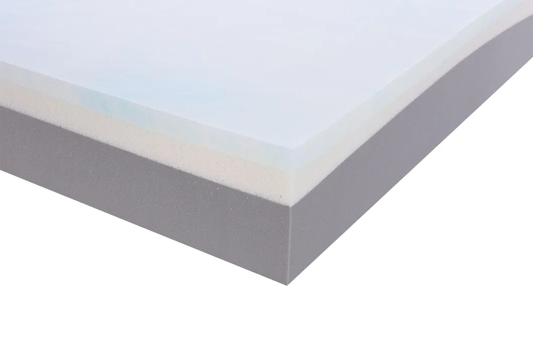Ice Silk Fabric Cool Feeling Protector Soft Visco Latex Memory Foam Mattress Rolling-up in The Box Zippered Home Bed