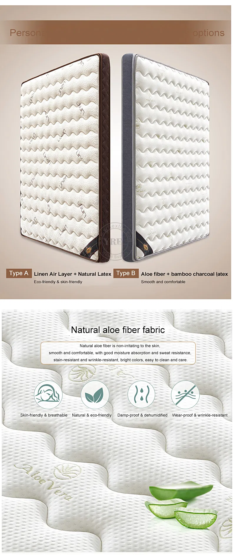 Inn Mattress 18 Cm Breathable Coconut Fiber Firm California King