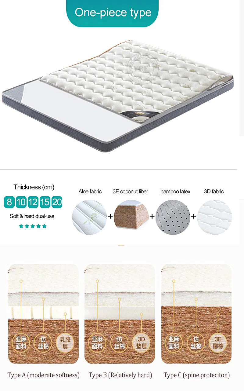 Inn Mattress 18 Cm Breathable Coconut Fiber Firm California King