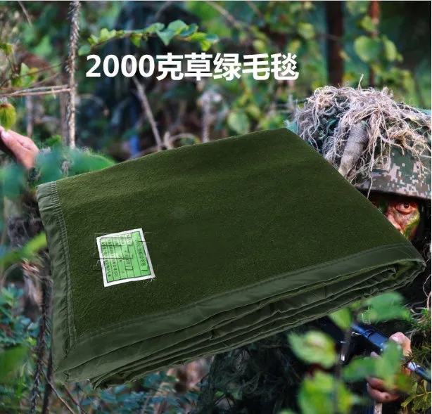 Lower Price Top Quality Heated Soft Military Wool Relief Army Blanket