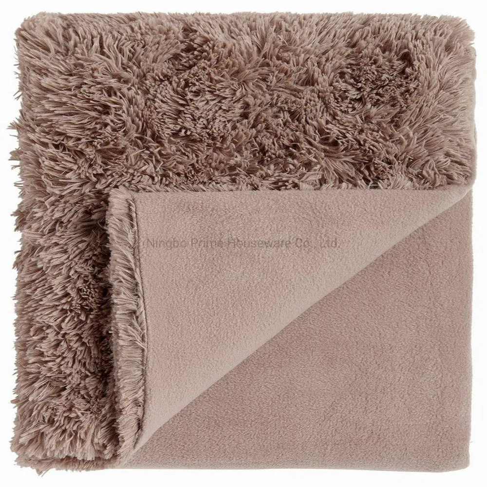 Luxury Cuddly Fur Sofa Bed Throw Blanket or Cushion Cover Shaggy Cuddly Soft Lounge Shaggy Carpet