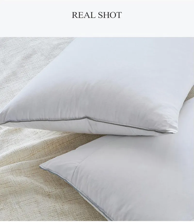 Luxury Custom Comfortable 100% Cotton Washable Chinese Goose Down Pillow