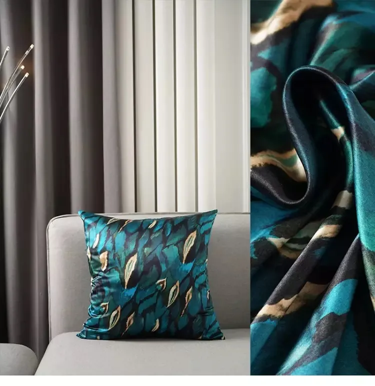 Luxury Custom Design 100% Silk Cushion Silk Sofa Bed Cushion