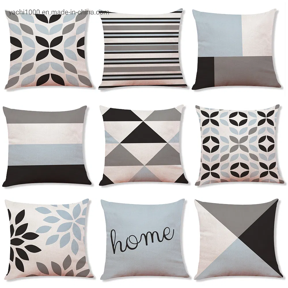 New Geometric Printed Pillow Case Cover Square Pillowcase Home Decorative