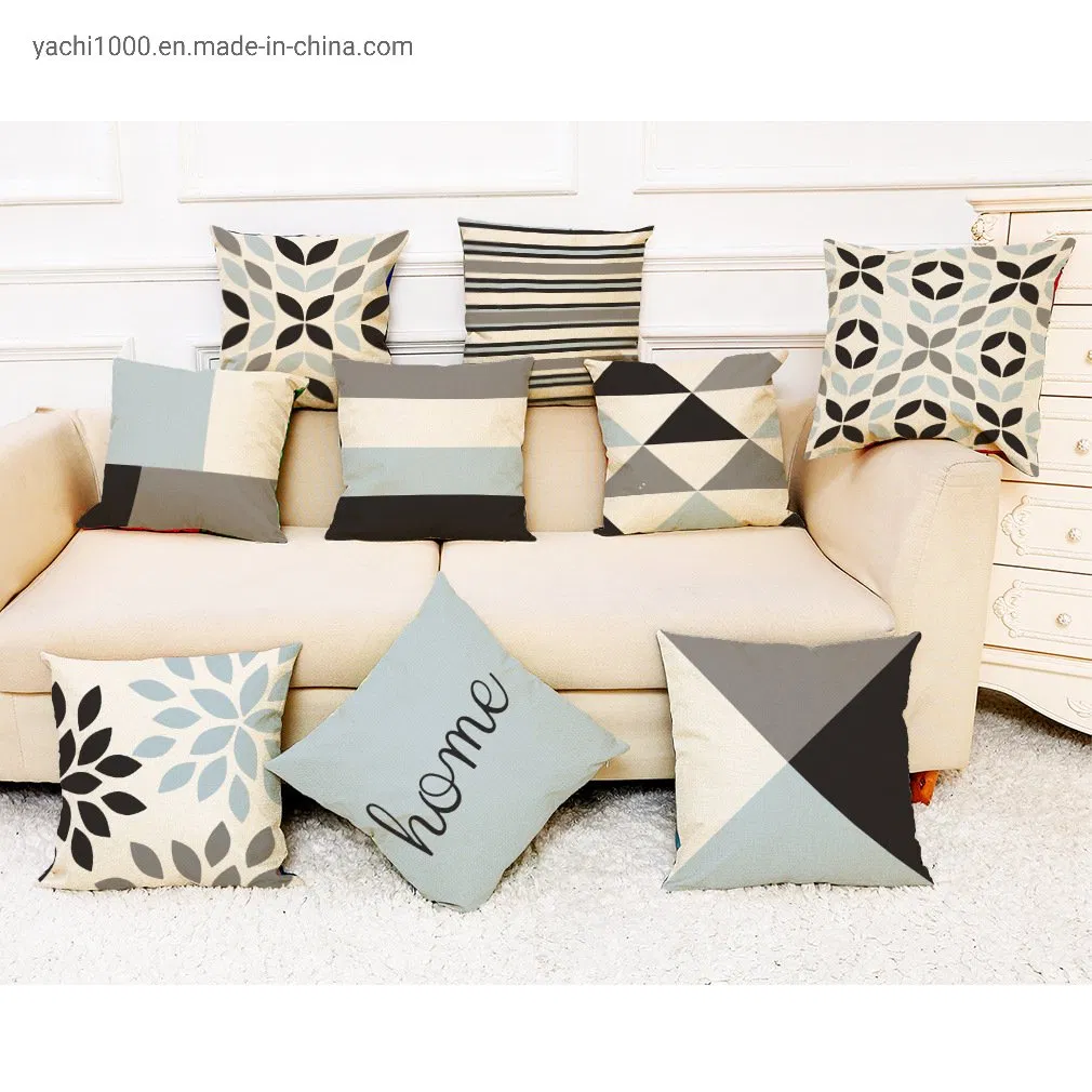 New Geometric Printed Pillow Case Cover Square Pillowcase Home Decorative