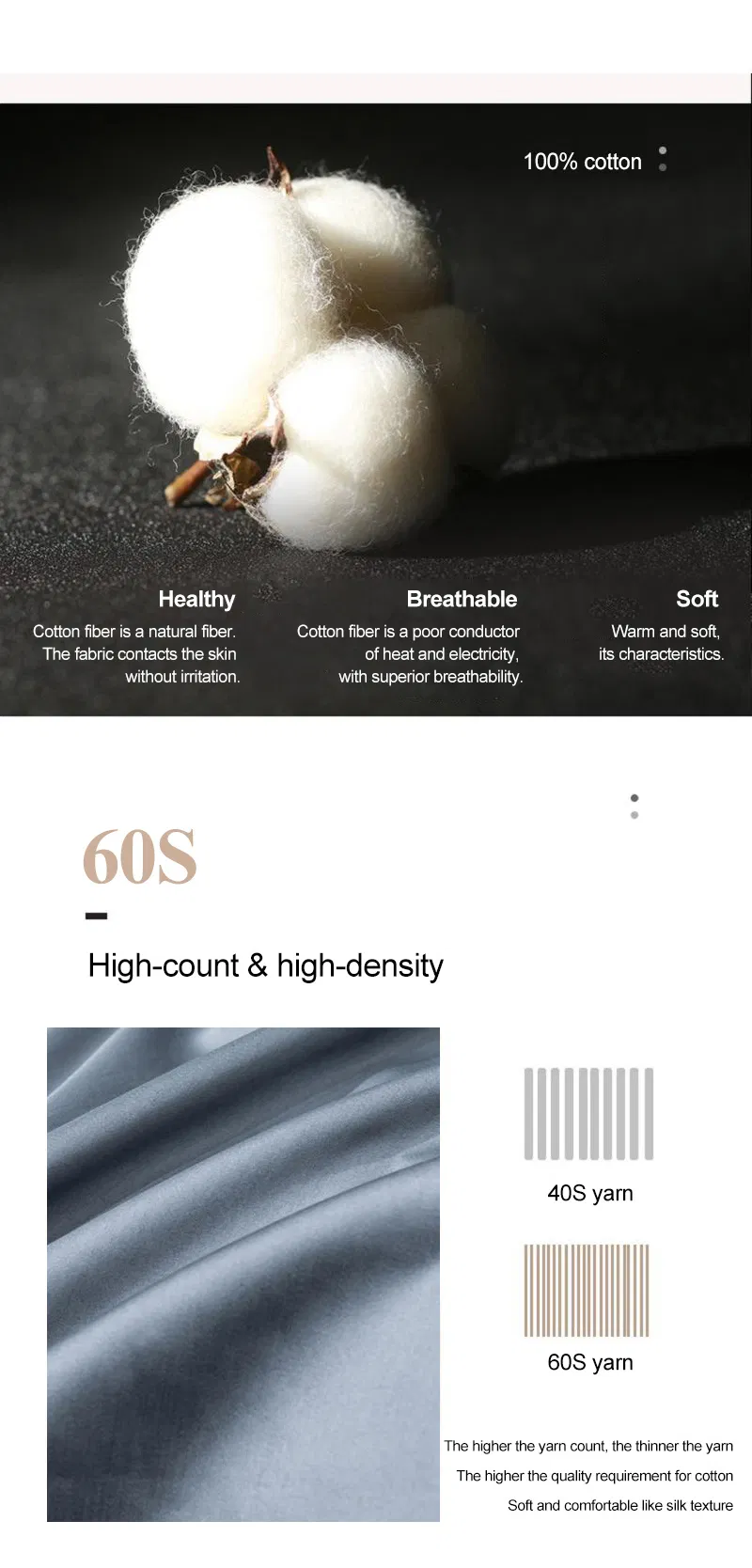 Sheraton 5 Star Hotel Bedding Set Smooth Embroidery for