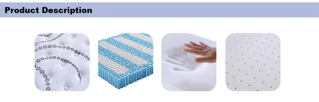 Sides Foam Encasement 3 Zone Pocket Spring Coil Home Products Hotel Bedding Memory Foam Mattress