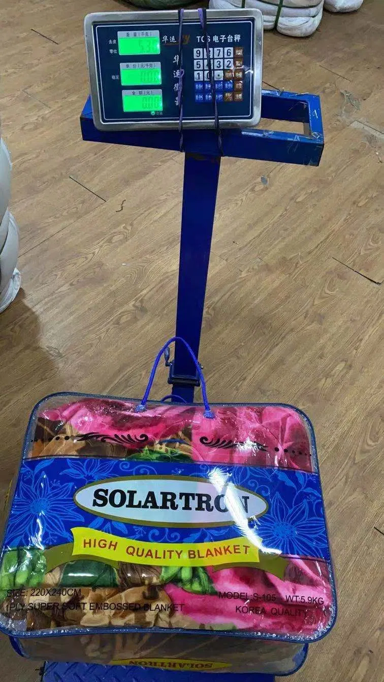 Stock Mink Raschel Blankets 2-4 and 5~10 Kg 240X260cm