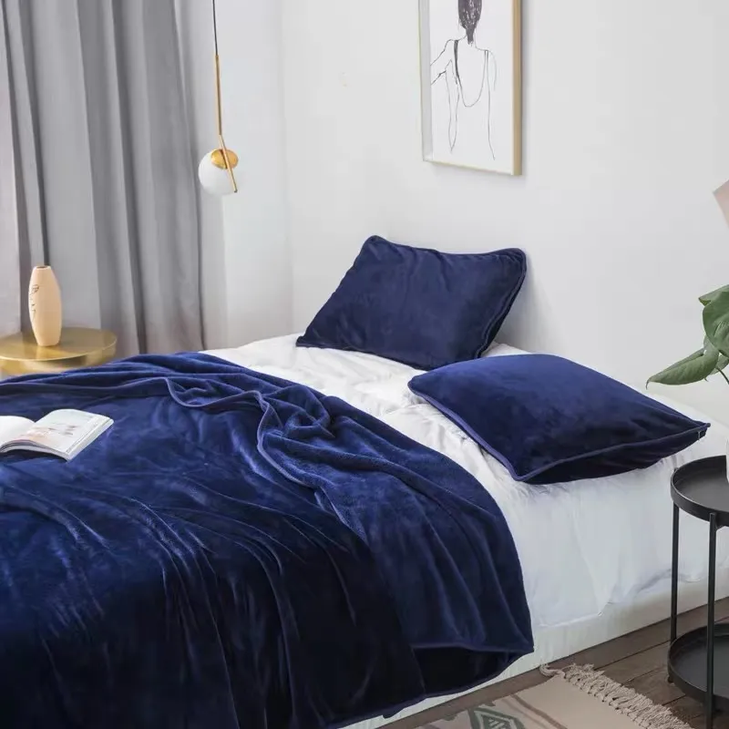 Summer Blanket Sheets Single Coral Velvet Flannel Blanket Office Nap Air Conditioning Blanket