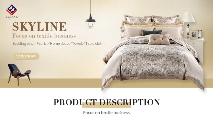 Textile 100% Cotton Bed Sheet Embroidered Bedding Fitted Sheet Set 4PCS for Men