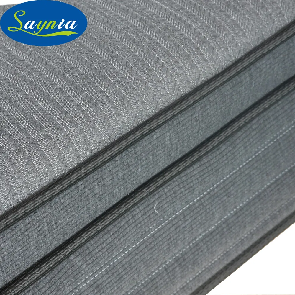 Unique Design Embroider Border Customize High Grade Knitted Fabric Zero Gravity Memory Foam Bonnel Spring Mattress