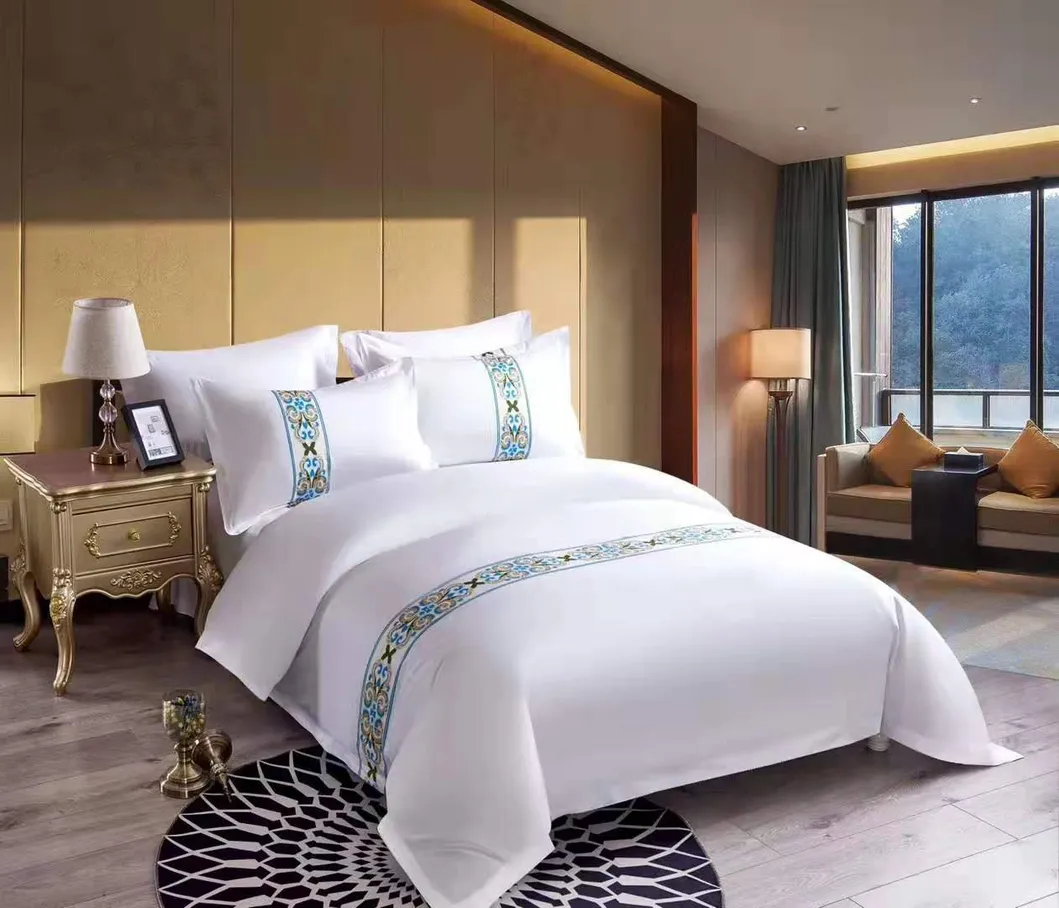 White Hotel Room Linens 330tc High Quality Bedsheets Duvet Covers