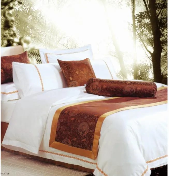 White Hotel Room Linens 330tc High Quality Bedsheets Duvet Covers