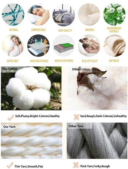 White Standard Size Down Pillow