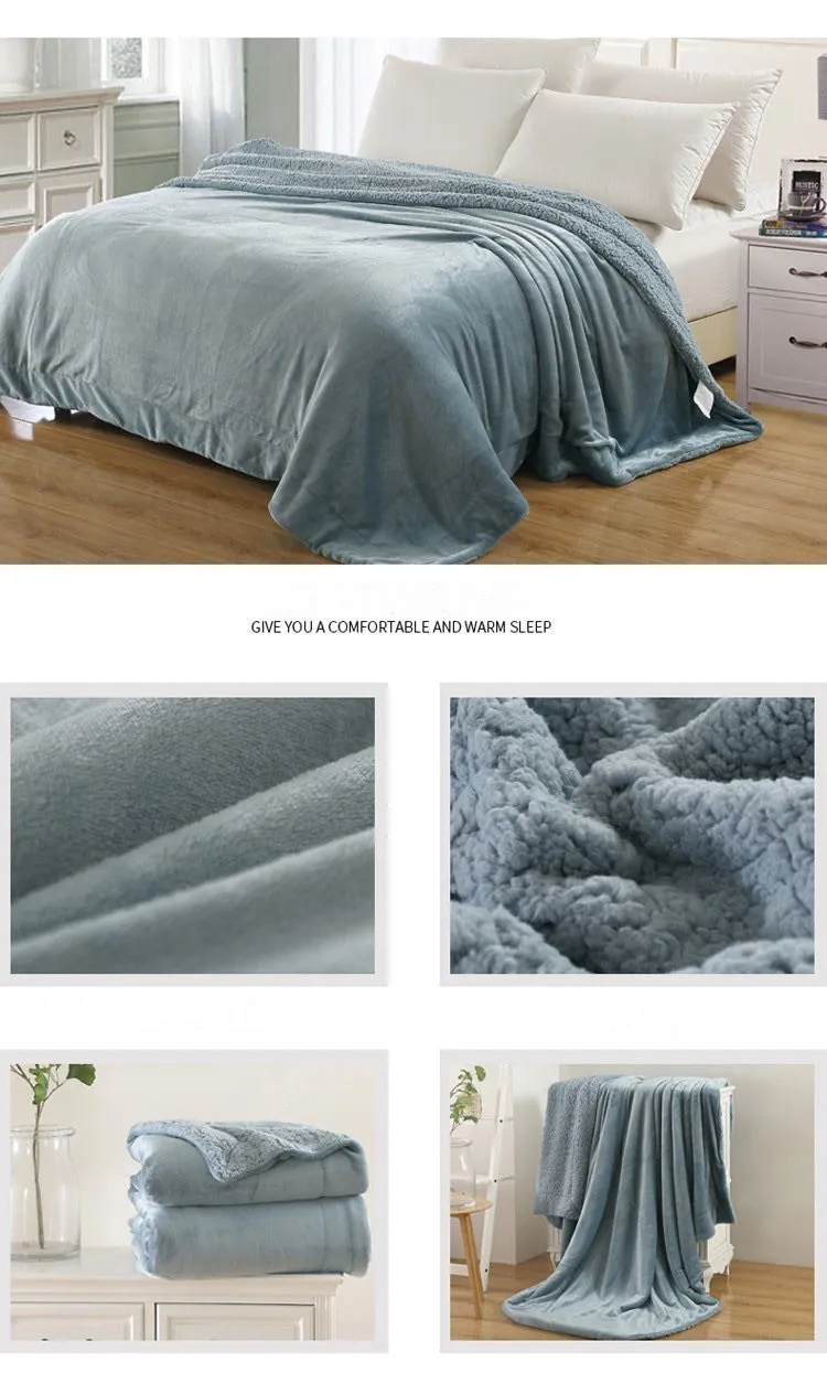 Wholesale Custom-Made Flannel Polar Fleece Lamb Single-Layer Double-Layer Blanket