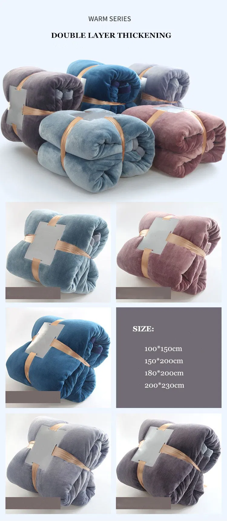 Wholesale Custom-Made Flannel Polar Fleece Lamb Single-Layer Double-Layer Blanket