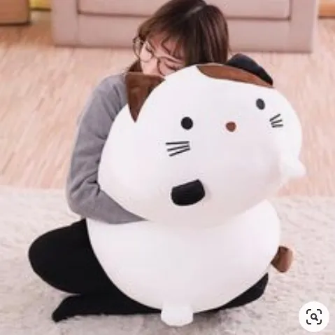 Wholesale Cute Cuddly Cat Pillow Plush Soft Stuffed Toys Animal