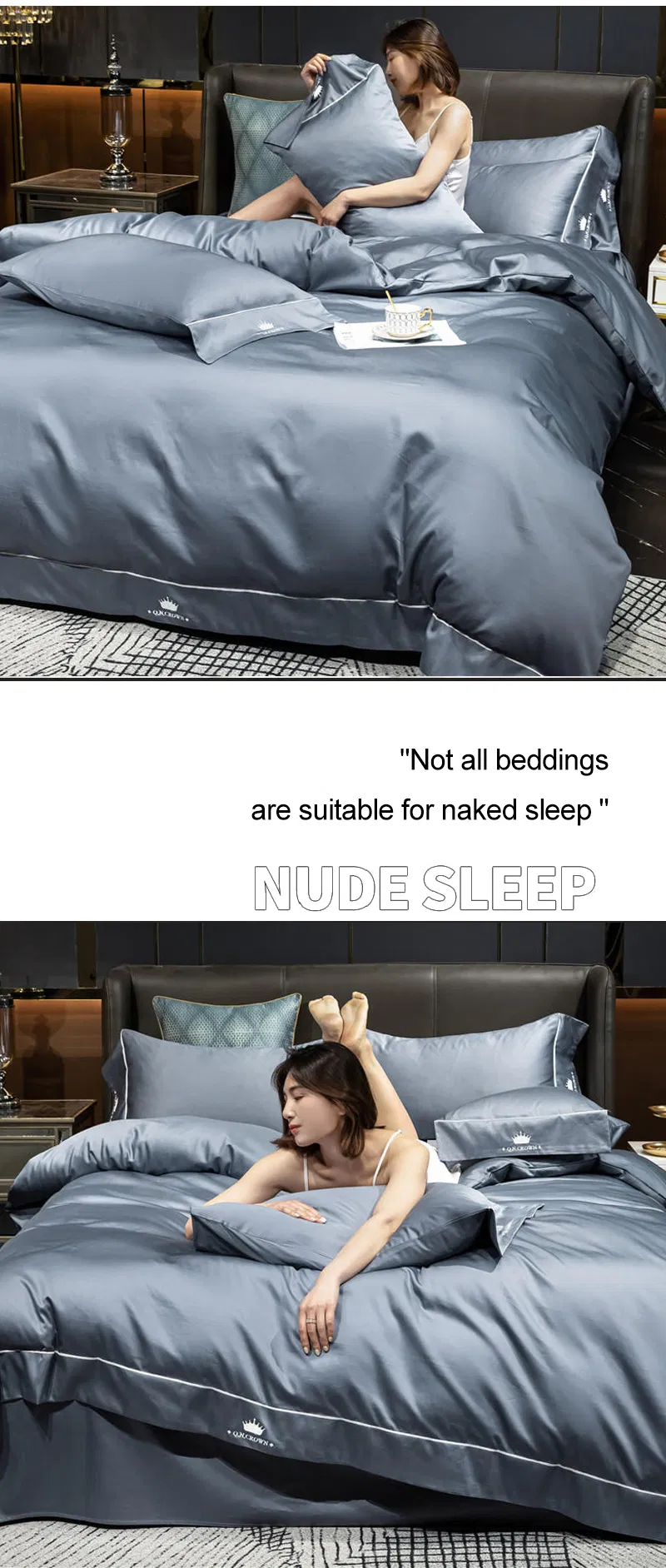 Wholesale Exporter 5 Star Hotel Bedding Set Smooth Soft Cotton Duvet Cover Bedsheet