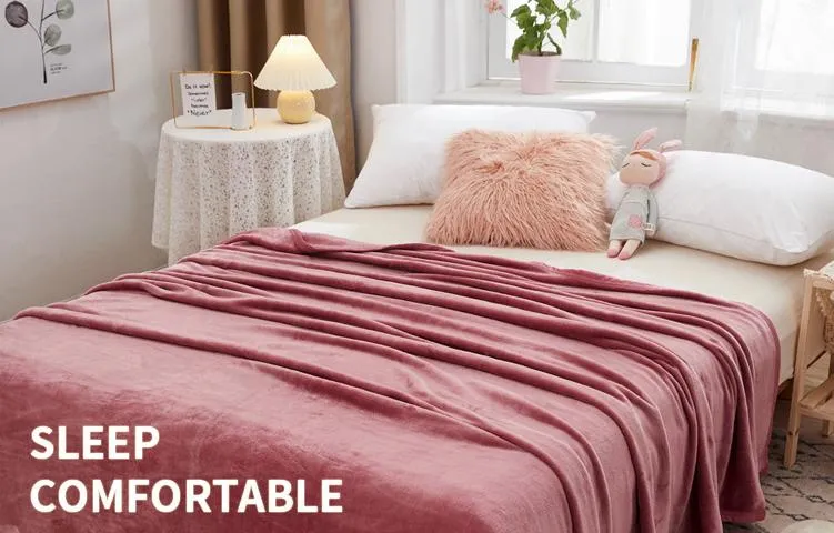 Wholesale Factory Low Price Stock Lot Raschel Mink 100% Polyester Blanket