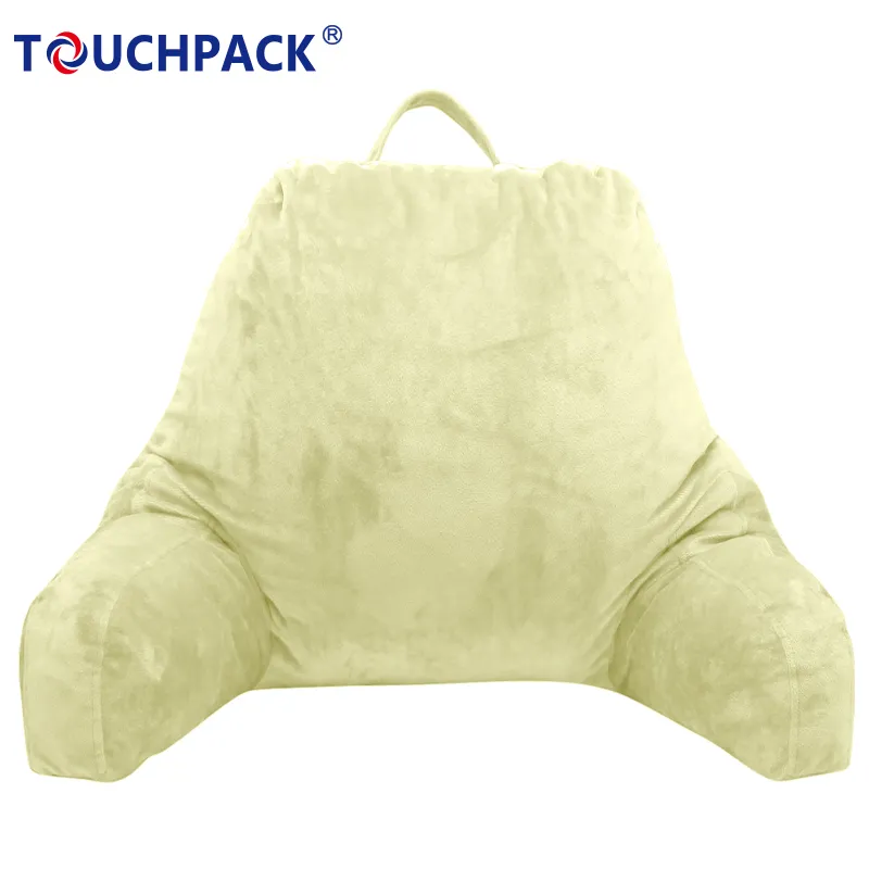 Wholesale Good Quality Comfortable Velvet Cover Shredded Memory Foam Back Support Cushion Pillow
