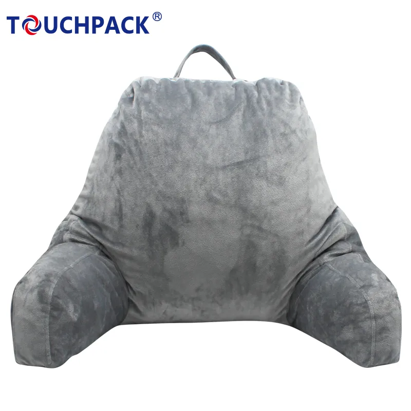 Wholesale Good Quality Comfortable Velvet Cover Shredded Memory Foam Back Support Cushion Pillow