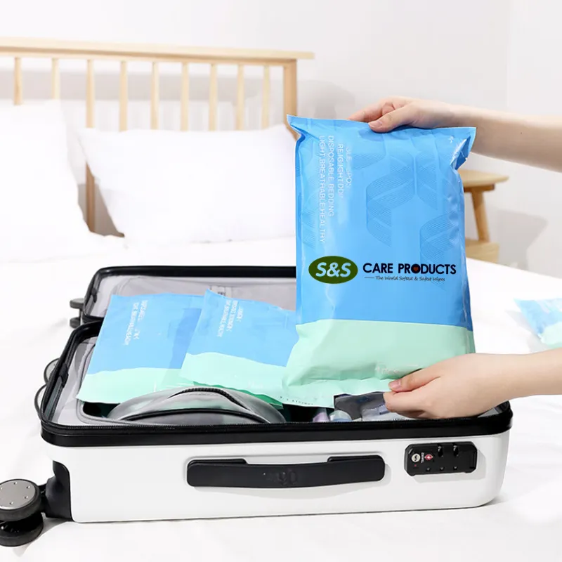Wholesale Soft Comfortable Hotel Queen Size Bedding Sets Disposable Bed Sheets for Travel