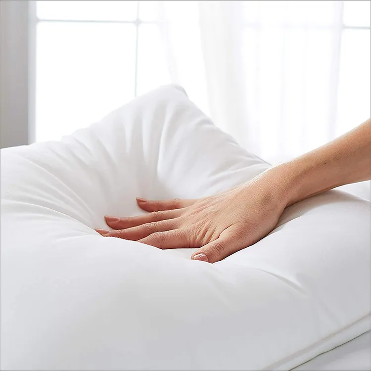 Wholesales Premium Quality 50% White Goose Down 50% White Goose Feather Hotel Bedroom Neck Pillow Insert